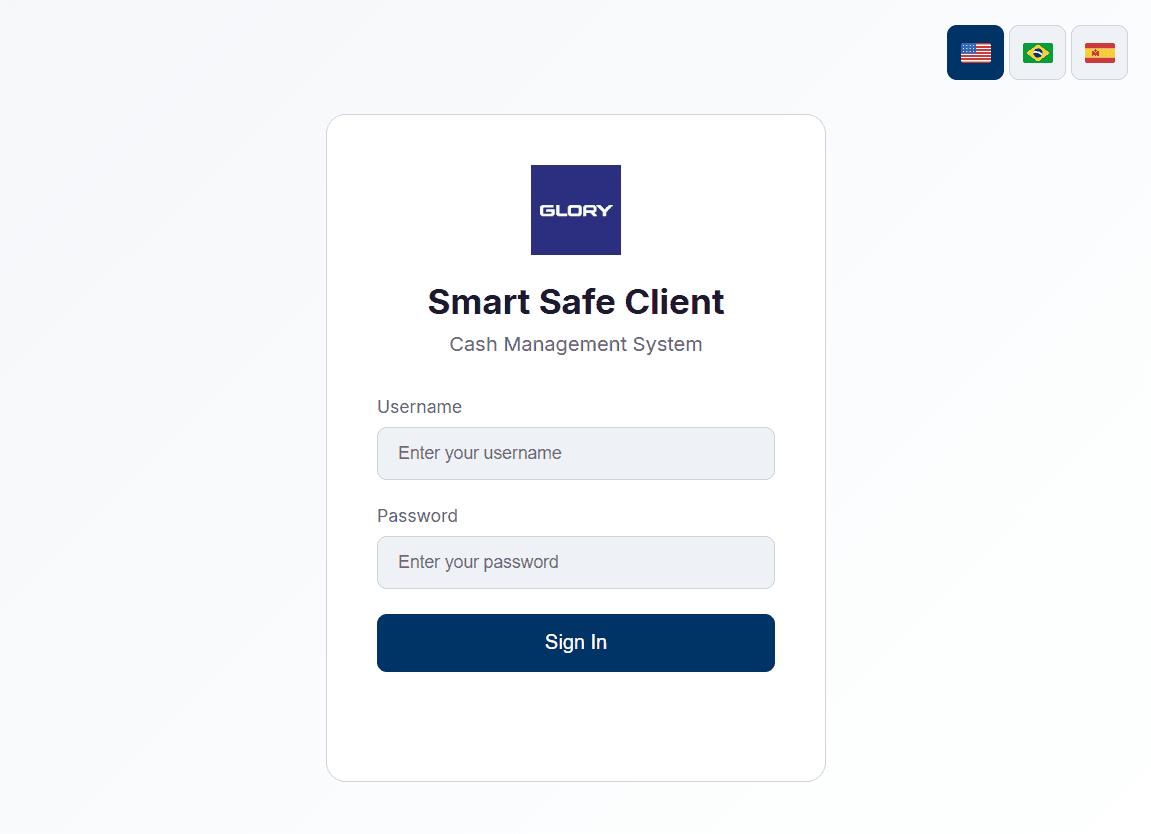 The sign-in screen